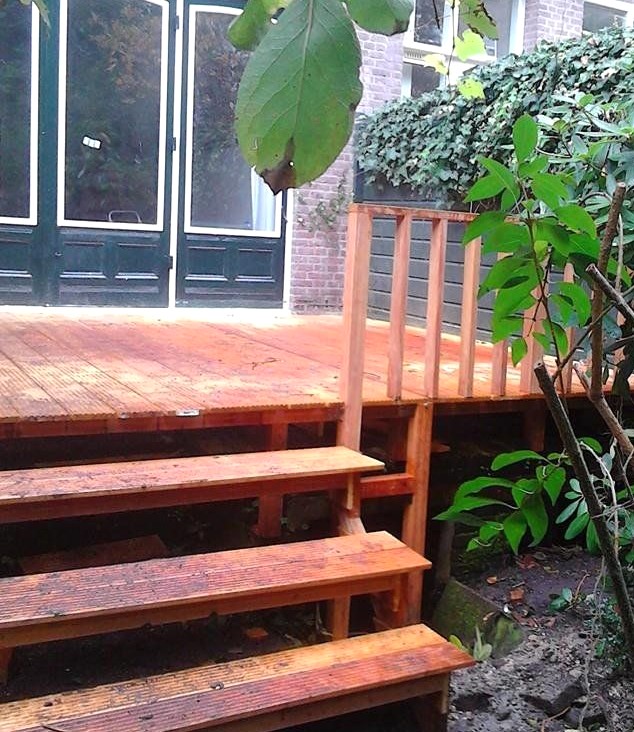 Klusbedrijf Rotterdam, klussert010
Maatwerk vlonder van Almendrillo hout